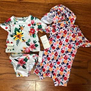 Bundle of 2 Baby Girl Bathing Suits-old navy